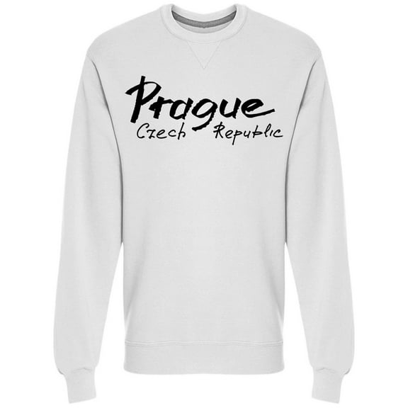 Inscription Prague Sweatshirt Men -Image by Shutterstock, Male Small