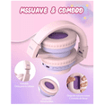 thumbnail image 4 of Auriculares Bluetooth Diadema Inalámbricos Para Niños 45h Rosa/Morado, 4 of 4