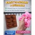 thumbnail image 6 of Easter Egg Shaped Silicone Mold for Baking, 8 Cavity Food-Grade Silicone Egg Molds, Non-stick Easter Silicone Mold for DIY Chocolate, Dessert, 6 of 8