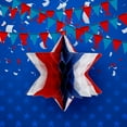 thumbnail image 6 of Patriotic Paper Pom Poms & Honeycomb Balls - 4th of July Party Decorations, Red White Blue Tissue Fans for Independence Day, Graduation, Nurse Theme Party, Shake & Hang Decor, 6 of 8