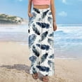 thumbnail image 5 of Simua Women's Lounge Pants Cozy Wide Leg Casual Print Pants with Pockets Loose Flowy Yoga Workout Comfy Trousers, 5 of 6