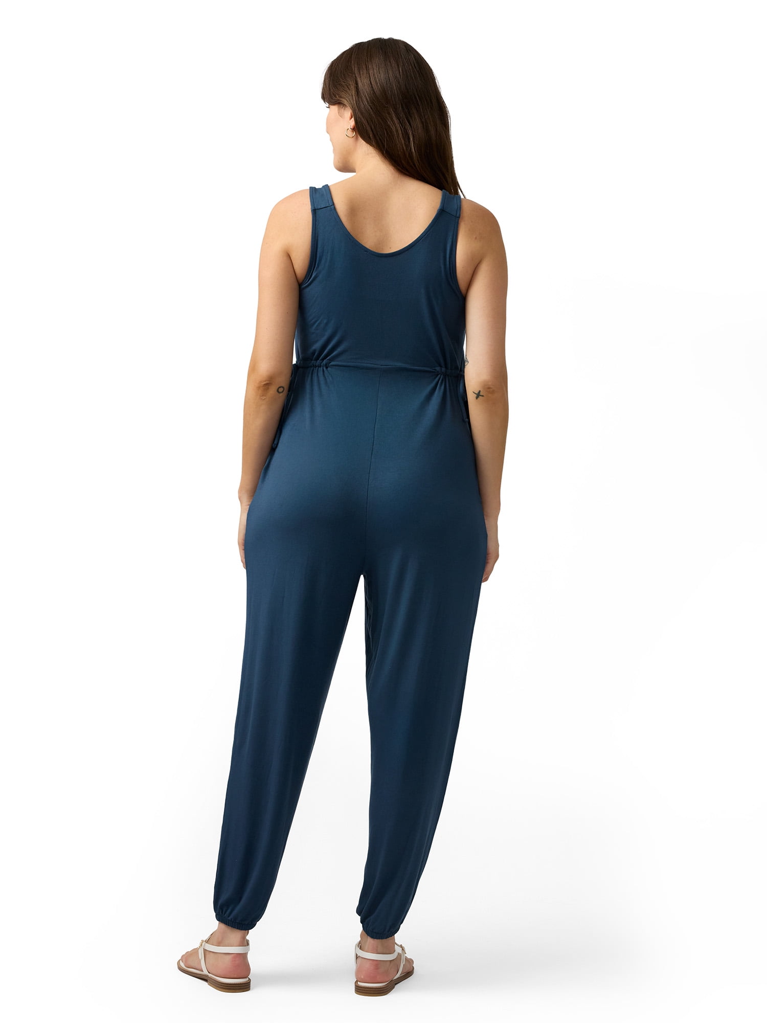 Ingrid & Isabel For Every Belly Women's Maternity Sleeveless Knit Leisure Jumpsuit, Sizes S-XXL