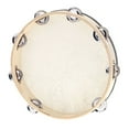 thumbnail image 1 of LOVEVERTambourines  10 inch Wooden Hand Held Drum Percussion Gift Musical Educational Instruments for Adults Kids KTV Party Game, 1 of 6