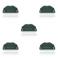 thumbnail image 3 of Inteprter raspadores de limpiaparabrisas de silicona para cocina, baño, ducha, ventanas, cepillo portátil, herramientas de limpieza, Verde 5Conjunto, 3 of 6