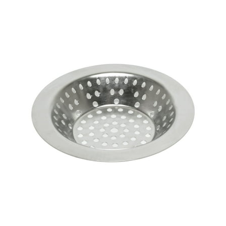Excellante 3.5" stainless steel sink strainer, comes in each