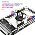 thumbnail image 5 of Compatible with Google Pixel 7 Case Built-in 360 Ring Holder Kickstand, Extreme Protection Military Armor Magnetic Car Dual Layer Protective Heavy Duty Phone Cover For Google Pixel 7,Silver, 5 of 7
