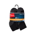 thumbnail image 3 of Hanes Ultimate Men's Ultra Cushion Ankle Socks, 6-Pairs Black 6-12, 3 of 5
