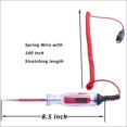 thumbnail image 2 of Large Size Heavy Duty 3-48V Digital LCD Circuit Tester with 140 Inch Extended Spring Wire,Car Truck Low Voltage & Light Tester with Stainless Probe, 2 of 5
