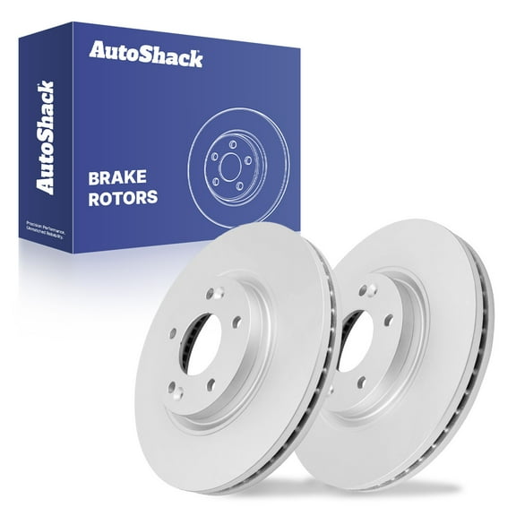 AutoShack 11.81" (300 mm) Front Vented Brake Rotors Coated | Replacement for 2011-2013 Kia Sorento 2010-2012 Hyundai Santa Fe | 2-PC Set | ArmorStop