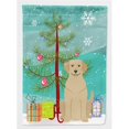 thumbnail image 1 of Carolines Treasures BB4180GF Merry Christmas Tree Yellow Labrador Flag Garden Size, 1 of 3