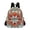 Abstract Red Floral Stained Glass, variant on JIALIOU Mini Backpack Purse for Women Quilted Casual Daypack Small Travel Shoulder Bag, Yellow Red Floral