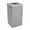 Gray, variant on Ex-Cell Kasier RC-KDSQ-PL BT-HMG 24 gal Kaleidoscope Black Tie Series Square Plastic Recyclable Bins, Grey