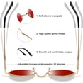 thumbnail image 3 of Gafas de sol Joopin Tinted Red Round UV400 para hombre y mujer, 3 of 6