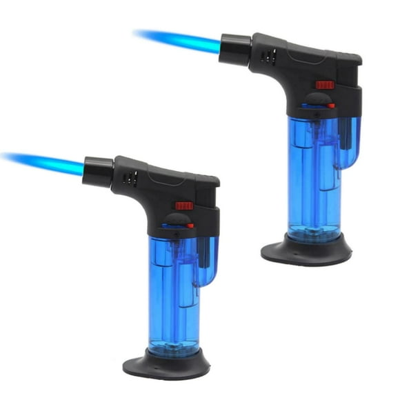 Mini Soplete de Gas Butano Cocina TorchPro 2 Pzas Azul Recargable Plástico Gas Butano.