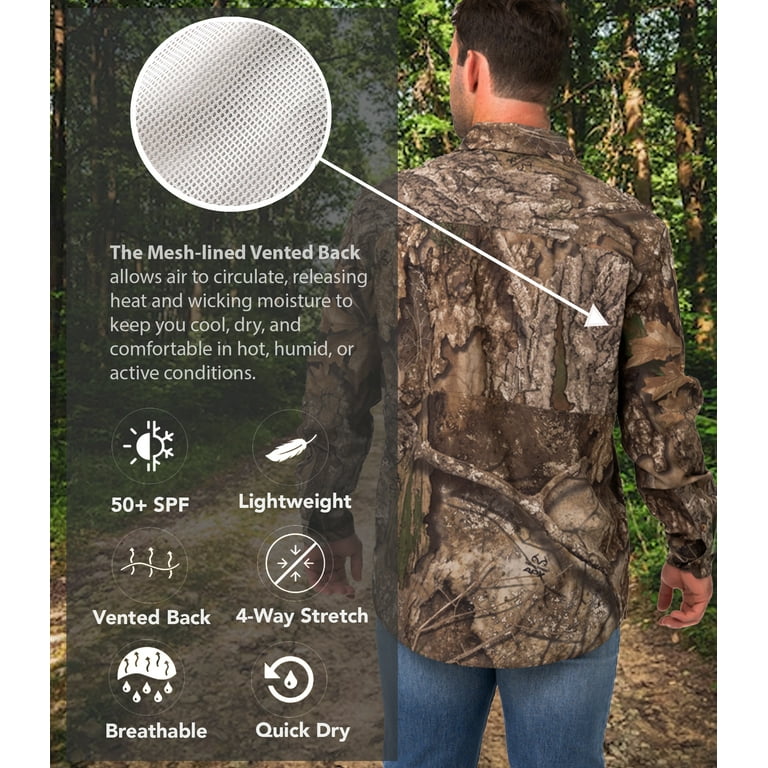 Chemise De Chasse Nomad Performance - Camouflage Realtree - Manches Longues - Homme XL