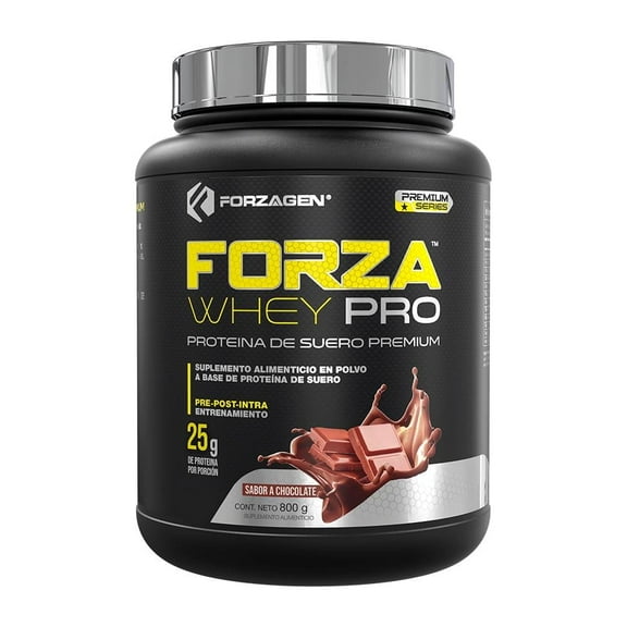 Suplemento alimenticio Forzagen Forza Whey Pro en polvo a base de proteína de suero sabor chocolate 800 g