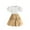Khaki, variant on Ashirexll Girls Summer Outfits, Girls' Clothing Sets, 3-9 Years Girl's Cute and Fashion Casual Beauty Strap Pleated Skirt and Cute Flying Sleeve Shirt Two Piece Sets