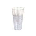 thumbnail image 6 of Efavormart 12 Pack 17oz Silver Glitter Sprinkled Clear Plastic Disposable Glass Cups for Wedding, Party, Banquet, Home, Picnic, Outdoor Dinnerware, Bar, Clubs, Fresh Juices, Liquors, 6 of 9