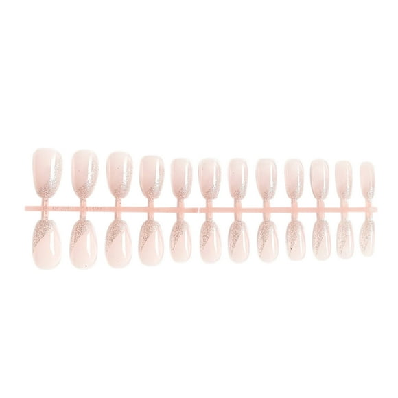 DHARMONAL 24pcs On Nails Medium Length Coffin Nails Nails Glossy Cumulus Nail Cuticle for Nails Set Acrylic Nail And File Set Nail Grinder for Acrylic Nails Cordless Gel Nail Prep File