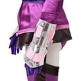 thumbnail image 5 of Women's Mileena Purple Dress Carnival Combat Suit Fierce Warrior Combat Dress Outfit, 5 of 7