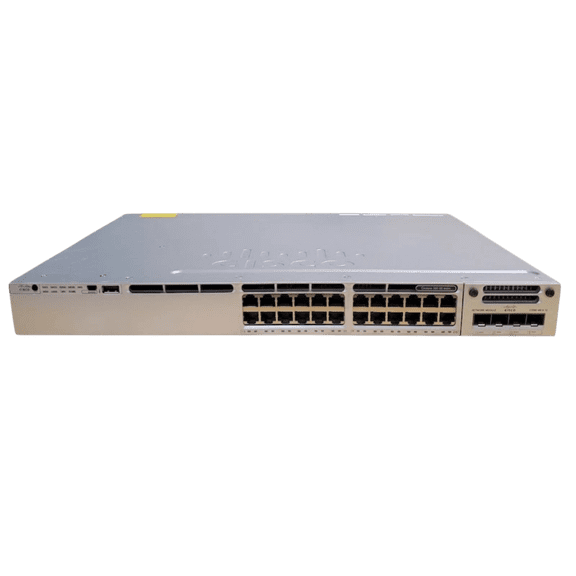Restored Cisco WS-C3850-24PW-S Catalyst 3850 24-Port PoE GbE Network Switch w/ nm-4-1g (Refurbished)