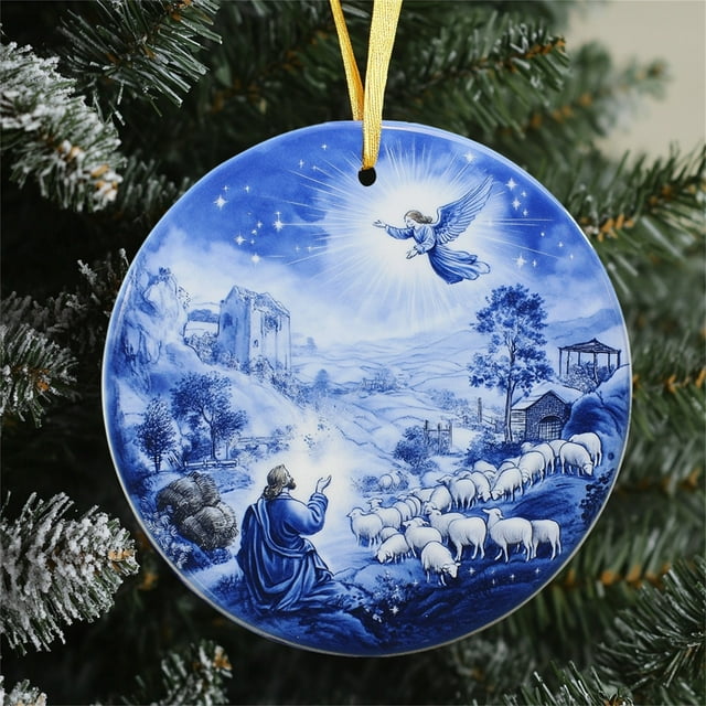 ¡Ofertas para Ahorrar!, Adorno navideño religioso Adorno conmemorativo de ángel Adorno para árbol de Navidad Regalo de recuerdo Adorno navideño conmemorativo Akmoler
