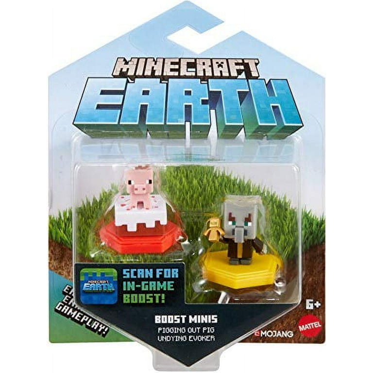 Minecraft Earth Boost Mini Figure 2-Pack, Nfc Chip Enabled For