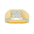 thumbnail image 4 of Mens 14K Gold Plated Sterling Silver Cubic Zirconia - Mens Ring, 4 of 6