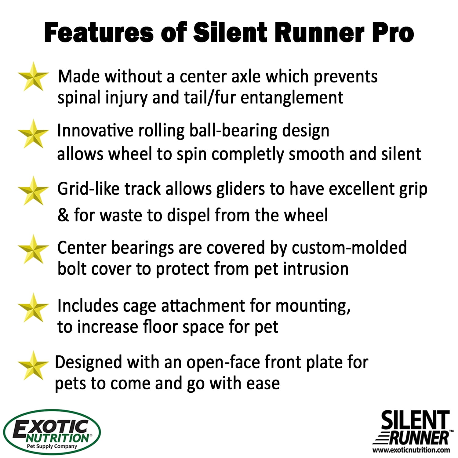 Exotic Nutrition Silent Runner Pro - Blue with Stand