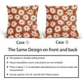 thumbnail image 5 of Burnt Orange Pillow Covers 20X20 Inch White Floral Daisy Geometry Decorative Couch Pillow Cases Spring Summer Flower Throw Pillows Set of 2 Farmhouse Home Decor for Room Porch Patio Couch Outdoor, 5 of 6