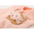 thumbnail image 3 of Baby Girls Floral Closed Toe Sandals Non-Slip Soft Rubber Sole Infant Toddler Summer Walking Shoes, 3 of 7