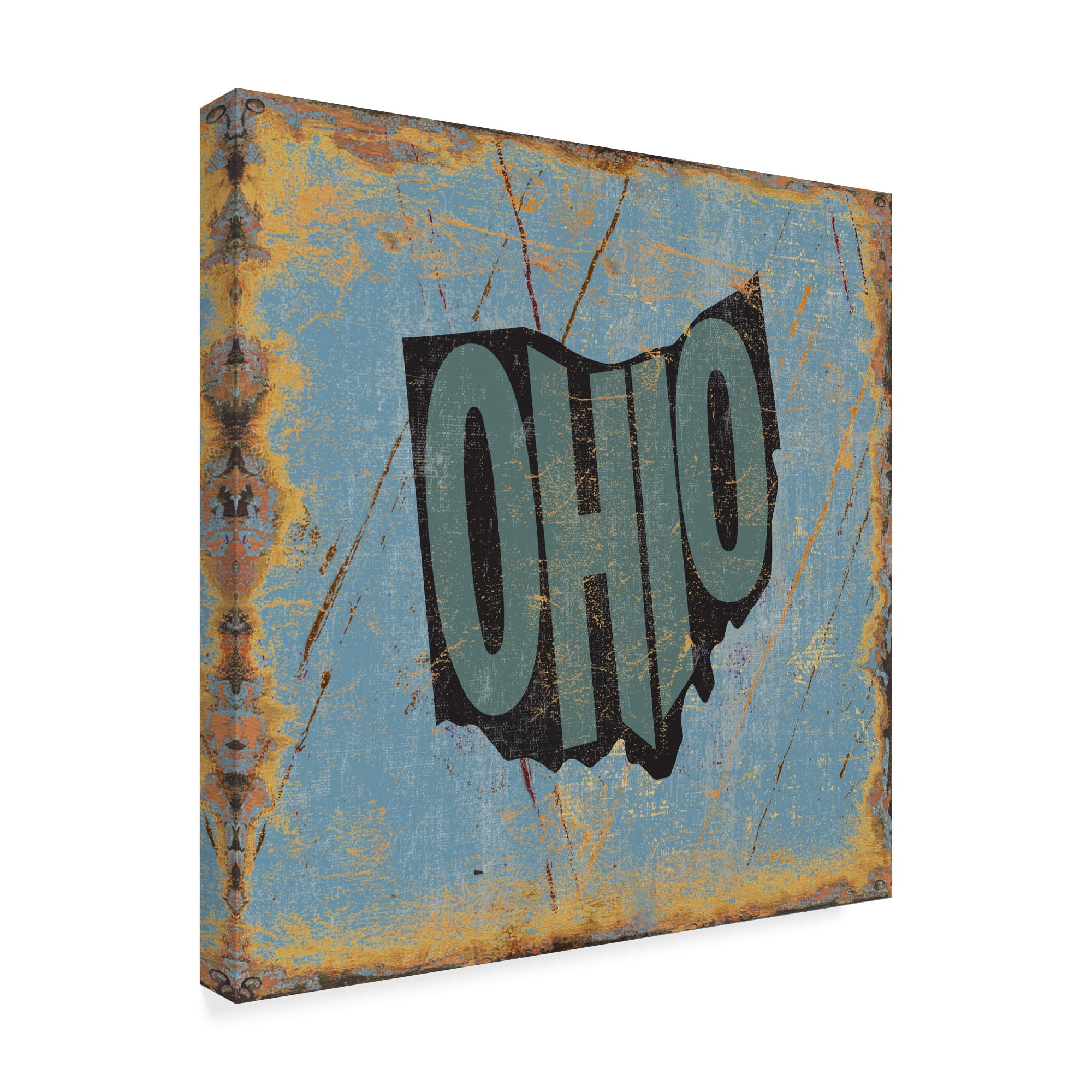 Trademark Fine Art 'Ohio' Canvas Art by Art Licensing Studio