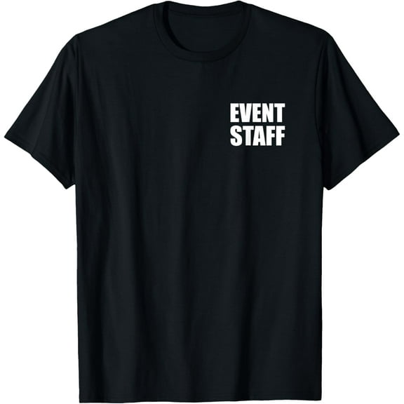 Staff Employee, Event Staff (Front & Back), Uniform T-Shirt