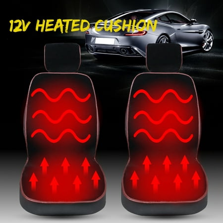 1/2PCS Universal Car Seat Heating Cushion Heated Seat Cushion for Car SUV Van Truck for Cold Weather and Winter Driving  [Only for 12V
