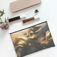 thumbnail image 6 of Hirioo Luxurious Gold Flow for Paper Reusable Cosmetic Bag Zipper Encouragement Travel Pouch Toiletry Bag for Women Girls, 6 of 7