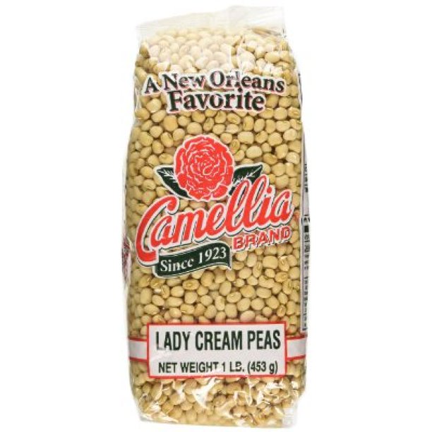 Camellia Brand Lady Cream Peas Dry Bean, 1 Pound Bag