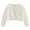 White, variant on Coerni Girls Cardigan Toddlers' Uniform Slim Fit Sweater Knitted Bolero Kids Button Closure Coats Cropped Jacket Cover Up Tops