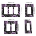 thumbnail image 2 of Yayeee Rocker Switch Wall Plate 1-Gang 4.6"x2.9" Home Decorative Outlet Cover, Black Roses, 2 of 6
