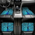 thumbnail image 7 of Yiaed Beautiful Blue Peacock Print Carpet Floor Mats for Cars, Auto Accessories Front & Rear Car Floor Mats Car Floor Foot Mat Sets of 4 Pieces, 7 of 7