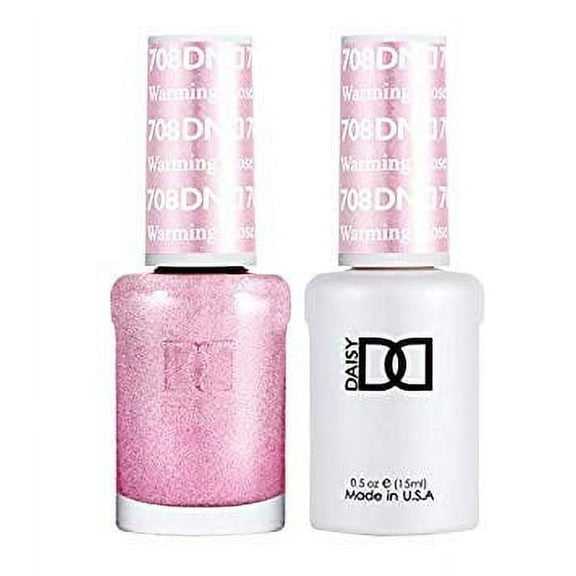 DND Nail Polish Gel & Matching Lacquer Set - 708 WARMING ROSE
