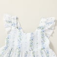 thumbnail image 6 of MAMAMI Kids Baby Girls Summer Boho Dress Sleeveless Floral Ruffle Toddler Girls Beach Sundress, 6 of 9