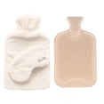 thumbnail image 3 of Sophia Layers Snug 1.7L Hot Water Bottle & Eye Mask Set - White, 3 of 5