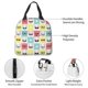 thumbnail image 4 of Fotbe Cute French Bulldog Bolsa Térmica con Estampado y Forro de Aluminio Grueso Bolsa de Almuerzo con Bolsillo Frontal para Hombres y Mujeres, Ideal para Trabajo, Escuela, 4 of 8