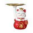 thumbnail image 2 of Estatua de gato, organizador de mesa, decoración, regalos, estatuilla de resina de estilo nórdico, bandeja de joyería, bandeja de almacenamiento para Estilo A Macarena Llavero de estatua, 2 of 7
