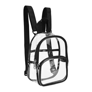EGNMCR Sac à dos transparent Sac à dossier transparent Plage pour les activités sportives et les jeux en concert Festival School Sac à sac