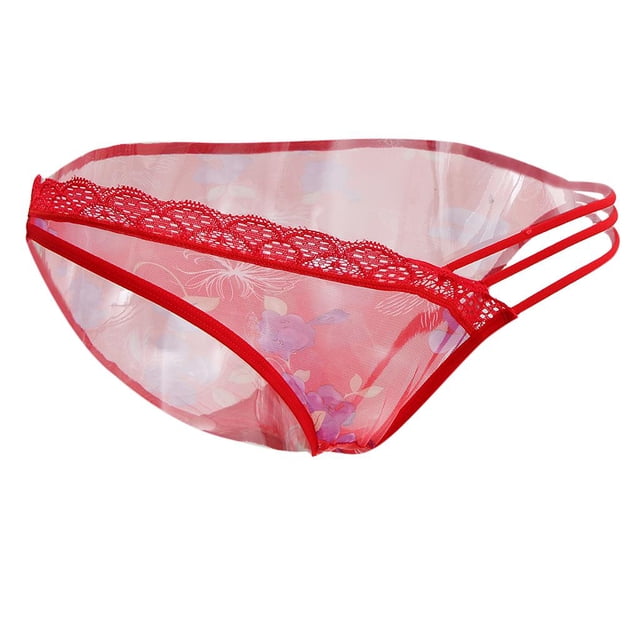 Calzoncillos De Mujer De Cintura Baja De Malla Transparente De Encaje Floral Bragas Invisibles Ropa Interior De rojo Soledad ropa interior de las mujeres