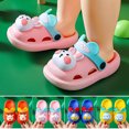 thumbnail image 2 of CAROOTU Kids Pool Slide Sandals Non-Slip Summer Cartoon Slippers Lightweight Soft Beach, 2 of 5