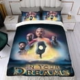 thumbnail image 4 of En tus sueños Conjunto de sábanas temático, trío de piezas, cómodo y amigable con la piel, diseño único, regalo de decoración para el hogar para familiares, amigos y fans, 90 cm * 190 cm, 4 of 6