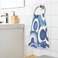 thumbnail image 6 of Abstract Blue Circular Pattern Set of 2 Pure Cotton Towels, 16'' x 28'', Highly Absorbent and Soft, 6 of 8
