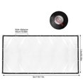 thumbnail image 2 of 100% New,waterproof Clear Tarpaulin Tarp W/ Grommets Heavy Duty Pvc Patio Plant Cover,115*62cm, 2 of 5